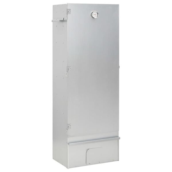 vidaXL horganyzott ac&eacute;l BBQ f&uuml;st&ouml;lőkemence hidegf&uuml;st-gener&aacute;torral