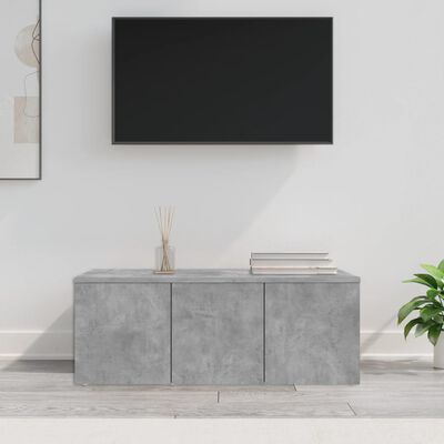 vidaXL betonszürke forgácslap TV-szekrény 80 x 34 x 30 cm