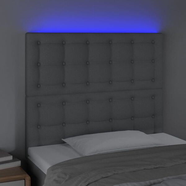 vidaXL vil&aacute;gossz&uuml;rke sz&ouml;vet LED-es fejt&aacute;mla 80x5x118/128 cm