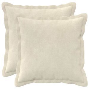 vidaXL P&aacute;rna huzat 2 pcs HOUTEN Kr&eacute;msz&iacute;nű 35 x 35 cm Mikrosz&aacute;las Pl&uuml;ss
