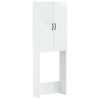 vidaXL WC Szekr&eacute;ny HAARLEM Magasf&eacute;nyű Feh&eacute;r 66 x 25,5 x 190 cm