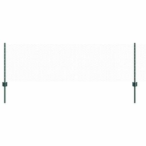 vidaXL Hatsz&ouml;gletű ker&iacute;t&eacute;s oszlopokkal 10 x 0,6 m PVC-bevonatos ac&eacute;l