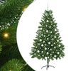 vidaXL Kar&aacute;csonyfa 300 LED-del &aacute;llv&aacute;nnyal Z&ouml;ld 180 cm PE