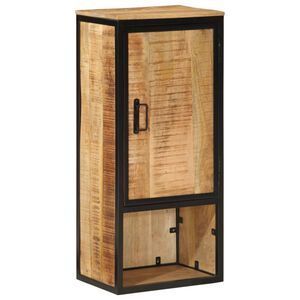 vidaXL t&ouml;m&ouml;r mang&oacute;fa &eacute;s vas f&uuml;rdőszobai szekr&eacute;ny 40 x 27 x 90 cm