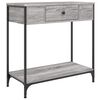 vidaXL sz&uuml;rke sonoma sz&iacute;nű szerelt fa konzolasztal 75 x 34,5 x 75 cm