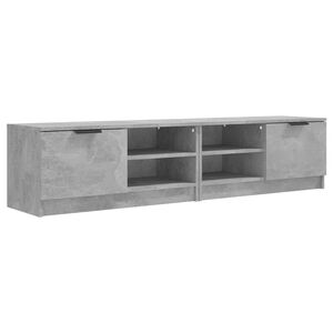 vidaXL 2 db betonsz&uuml;rke szerelt fa TV-szekr&eacute;ny 80x35x36,5 cm