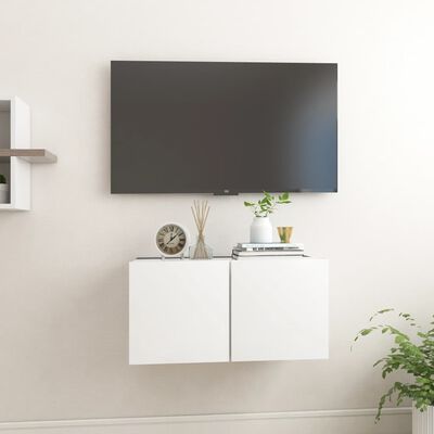 vidaXL fehér függő TV-szekrény 60 x 30 x 30 cm