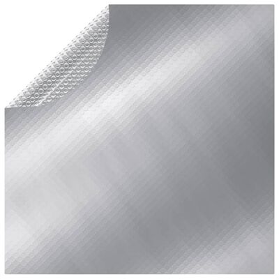 vidaXL ezüst polietilén medencetakaró 417 cm