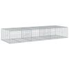 vidaXL horganyzott vas gabion kos&aacute;r fed&eacute;llel 300 x 100 x 50 cm