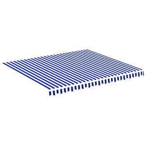 vidaXL k&eacute;k &eacute;s feh&eacute;r poli&eacute;szter p&oacute;tsz&ouml;vet napellenzőh&ouml;z 380x345 cm