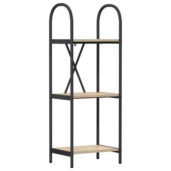 vidaXL K&ouml;nyvespolc Sonoma t&ouml;lgy 40 x 30 x 109 cm Faanyag