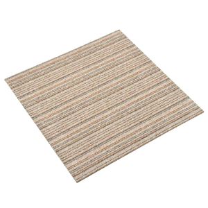 vidaXL Szőnyeg 20 pcs Cs&iacute;kozott b&eacute;zs 50 x 50 cm 100% Polipropil&eacute;n