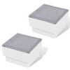 2 db LED f&ouml;ldbe &eacute;p&iacute;thető izz&oacute; / k&uuml;lt&eacute;ri l&aacute;mpa 100 x 100 x 68 mm