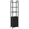 vidaXL K&ouml;nyvespolc 6 szintes 40 x 24 x 161 cm Szerelt Fa Fekete t&ouml;lgy