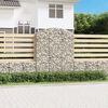 vidaXL &iacute;ves horganyzott vas gabion kos&aacute;r 150x50x180/200 cm