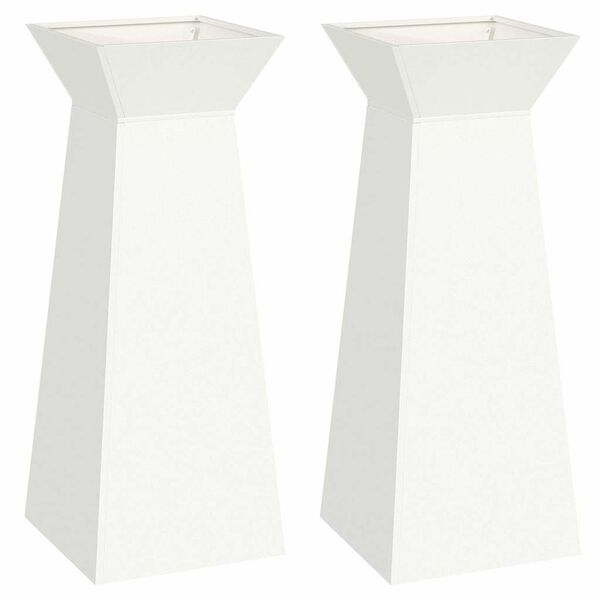 vidaXL Pill&eacute;r &Uuml;ltető 2 pcs Feh&eacute;r 40 x 40 x 100 cm