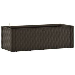 vidaXL mokkasz&iacute;nű kerti magas&aacute;gy&aacute;s &ouml;nt&ouml;zőrendszerrel 100 x 43 x 33 cm