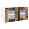 vidaXL Fali &uuml;veges szekr&eacute;ny PORTO Antik Fa 80 x 31 x 40 cm Szerelt Fa