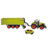 CLAAS RC AXION870 &eacute;s CARGOS9600 j&aacute;t&eacute;k traktor p&oacute;tkocsival 1:16