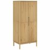 vidaXL FLORO viaszbarna t&ouml;m&ouml;r fenyőfa szekr&eacute;ny 77 x 53 x 171 cm