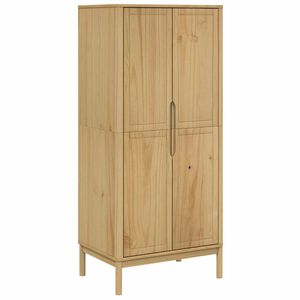 vidaXL FLORO viaszbarna t&ouml;m&ouml;r fenyőfa szekr&eacute;ny 77 x 53 x 171 cm