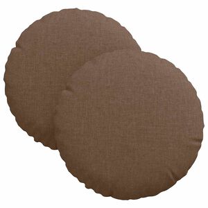 vidaXL &Uuml;lőp&aacute;rn&aacute;k 2 db Sz&ouml;vet Barna &Oslash;30 x 13 cm