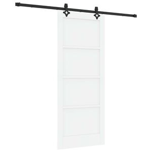 vidaXL Cs&uacute;sz&oacute; ajt&oacute; ORKDAL 83 x 202 cm T&ouml;m&ouml;r Fenyőfa Feh&eacute;r