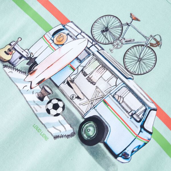 Világosmenta színű gyerekpóló 104