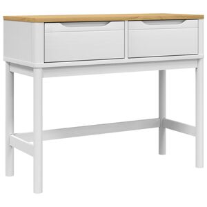 vidaXL FLORO feh&eacute;r t&ouml;m&ouml;r fenyőfa t&aacute;lal&oacute;asztal 89,5 x 36,5 x 73 cm