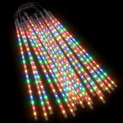 vidaXL 20 db 720 LED-es színes bel-/kültéri meteor fényfüzér 50 cm