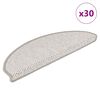 vidaXL 30 db platina l&eacute;pcsőszőnyegek &ouml;ntapad&oacute;s sziz&aacute;l kin&eacute;zetű