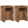 vidaXL &Eacute;jjeliszekr&eacute;nyek 2 pcs Antik Fa 40 x 36 x 60 cm Szerelt Fa