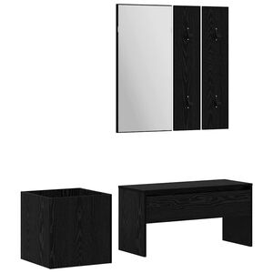 vidaXL Előszoba b&uacute;tork&eacute;szlet 5 db 80 x 30,5 x 40 cm Szerelt Fa