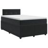 vidaXL Boxspring &aacute;gy matraccal Fekete 120 x 190 cm B&aacute;rsony