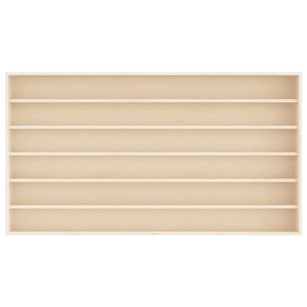 vidaXL fa gyűjtő vitrin 6 polccal 100x9x55 cm