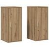 vidaXL 2 db k&eacute;zműves t&ouml;lgy sz&iacute;nű szerelt fa cipőszekr&eacute;ny 32x35x70 cm