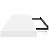 vidaXL 2 db magasf&eacute;nyű feh&eacute;r MDF lebegő fali polc 80 x 23,5 x 3,8 cm