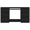 vidaXL fekete szerelt fa íróasztal 140 x 50 x 77 cm