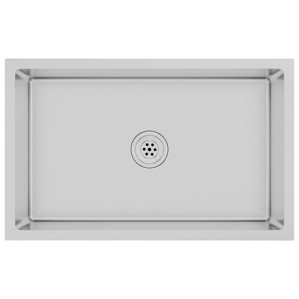 vidaXL kézzel készült rozsdamentes acél mosogató