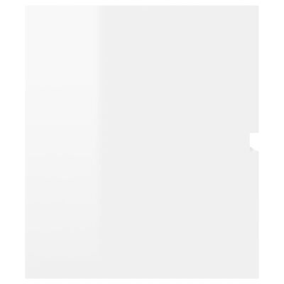 vidaXL magasfényű fehér forgácslap mosdószekrény 100 x 38,5 x 45 cm