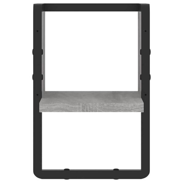 vidaXL sz&uuml;rke sonoma t&ouml;lgy sz&iacute;nű fali polc r&uacute;ddal 20 x 25 x 30 cm
