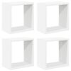 vidaXL 4 db feh&eacute;r fali kockapolc 26 x 15 x 26 cm