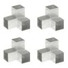 vidaXL 4 darab Y alak&uacute; horganyzott f&eacute;m oszloptart&oacute; 101 x 101 mm