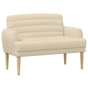 vidaXL Gombra tűz&ouml;tt loveseat Kr&eacute;msz&iacute;nű 116 x 67 x 80 cm Sz&ouml;vet
