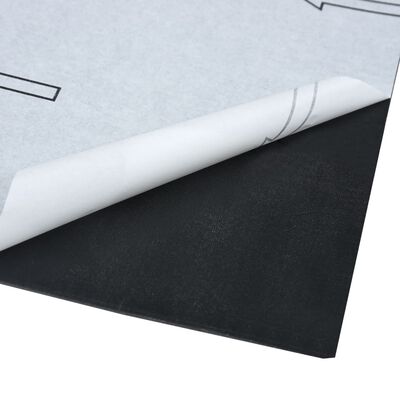 vidaXL fekete márványmintás öntapadó PVC padlólapok 5,11 m²