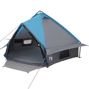 vidaXL Teepee s&aacute;tor 4-fős 4 szem&eacute;lyes K&eacute;k &eacute;s Sz&uuml;rke