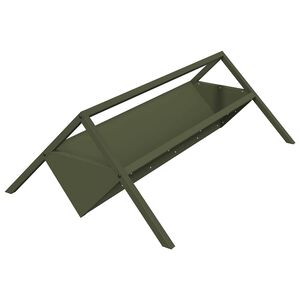 vidaXL &Aacute;llatteny&eacute;szt&eacute;si takarm&aacute;nyz&oacute; Olajz&ouml;ld 111 x 76 x 38 cm 10 kg