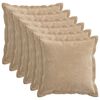 vidaXL P&aacute;rna huzat 6 db HOUTEN T&oacute;psz&iacute;nű 35 x 35 cm Chenille Sz&ouml;vet