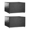 vidaXL 2 db n&eacute;gyzet alak&uacute; kerti b&uacute;torhuzat 8 fűzőlyukkal 132x132x80 cm