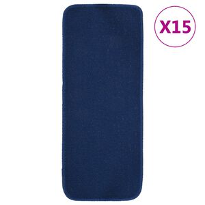 vidaXL 15 db s&ouml;t&eacute;tk&eacute;k n&eacute;gysz&ouml;gű cs&uacute;sz&aacute;smentes l&eacute;pcsőszőnyeg 60 x 25 cm